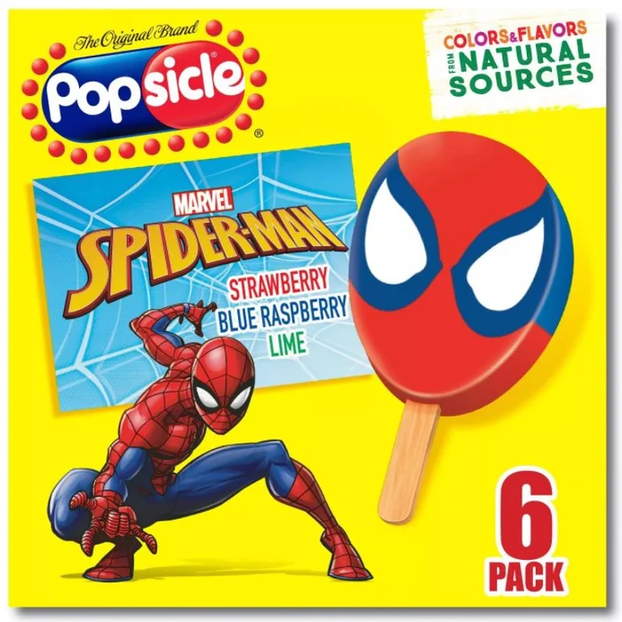 Popsicle Spiderman Popsicles , 18 ct