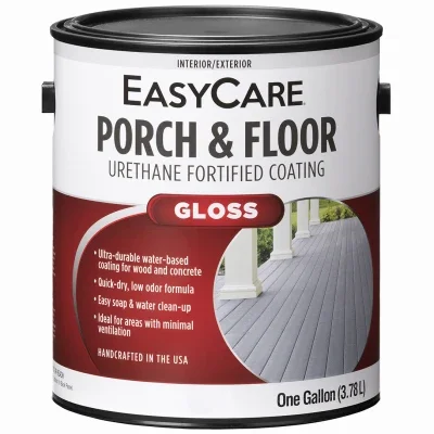 Porch & Floor Exterior Gloss Coating, Urethane Fortified, Dark Gray, 1 Gallon