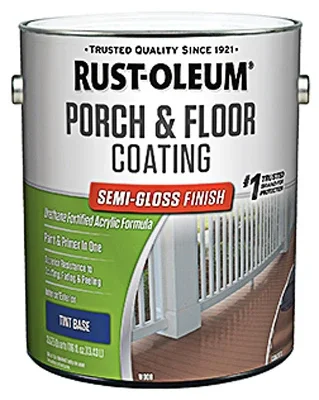 Porch & Floor Urethane Finish Paint, Semi Gloss, Tin Base, Gallon