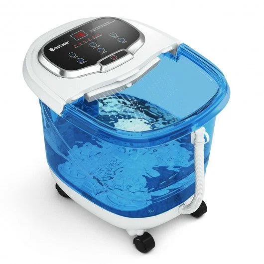 Portable Foot Spa Bath Motorized Massager with Shower-Blue and Withe