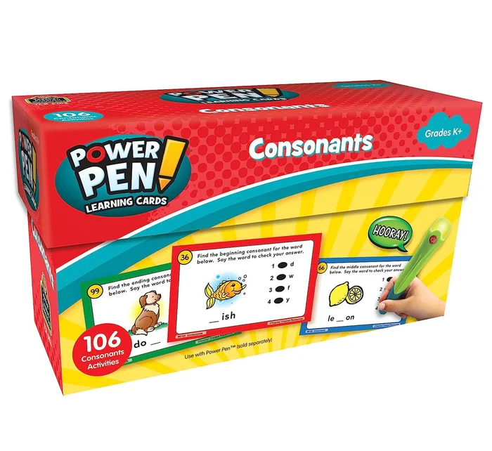 Power Pen Learning Cards – Consonants