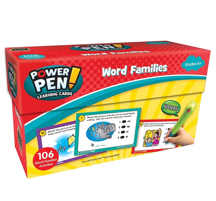 Power Pen Learning Cards – Word Families