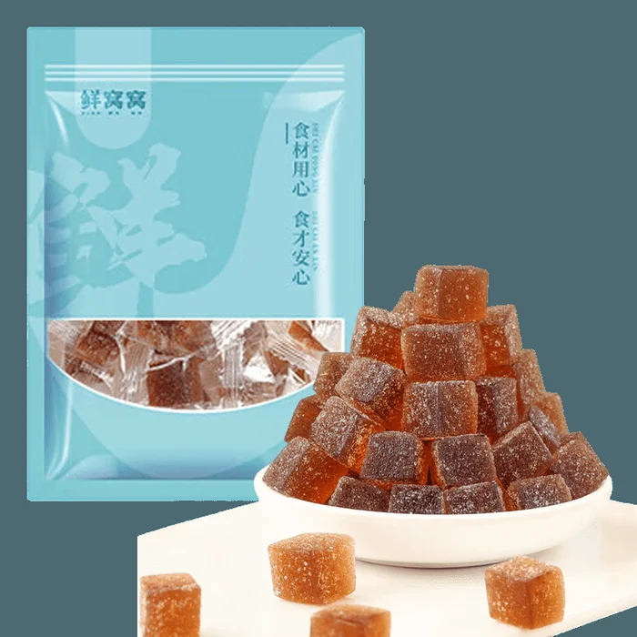 Prebiotic Fiber Plum Chews (250g) Sugar-Free Digestive Snack Individually Wrapped Portions