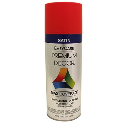 Premium Decor Spray Paint, Lady Bug, Satin, 12 Oz.