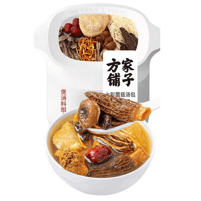 Premium Wild Mushroom Soup Mix – 90g (Featuring Morel & Bamboo Fungus)