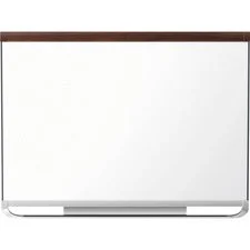 Prestige 2 Duramax Magnetic Porcelain, 48 X 36, White Surface, Mahogany Fiberboard/plastic Frame