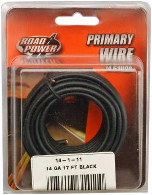 Primary Wire, Black, 14-ga., 17 Ft.