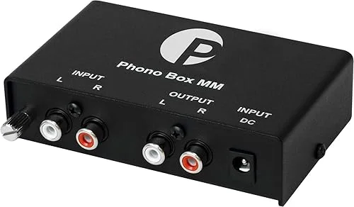 Pro-Ject Audio – Phono Box MM – MM Phono Pre-amplifier – Black