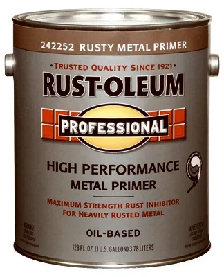 Professional Flat Metal Primer, Rusty, 1-gallon