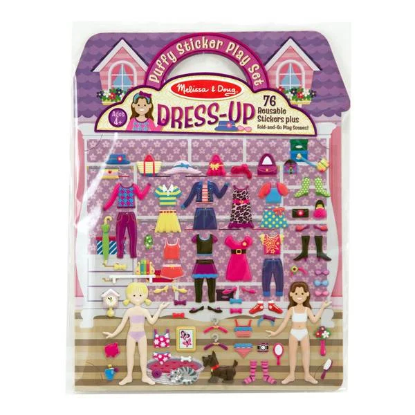 Puffy Sticker Dress – Up Play Set