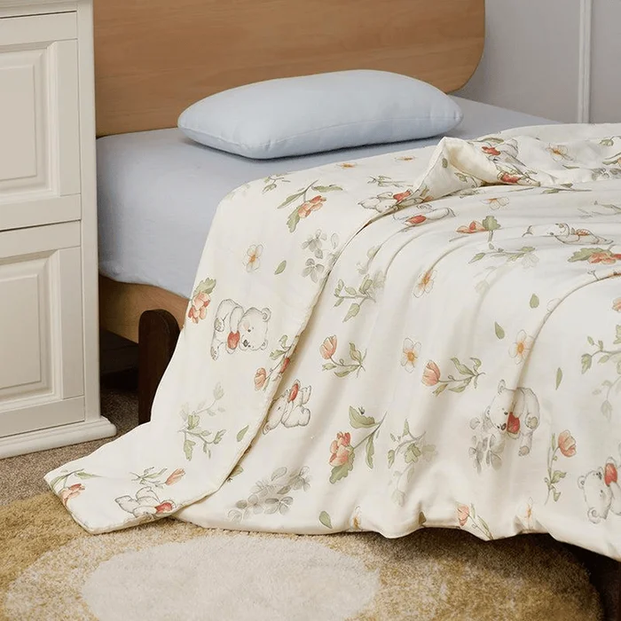 PureNest Mulberry Cooling Quilt(Quilt Only) 120*150cm-Apple Garden