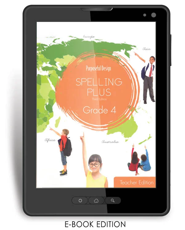 Purposeful Design Spelling Plus – Grade 4 Teacher Edition E-Book 1-year subscription