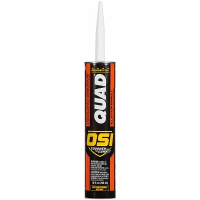 Quad Sealant, White, Voc, 10 Oz.