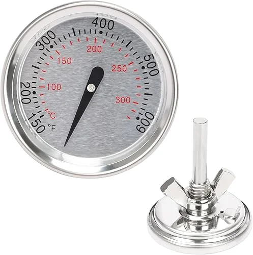 QuliMetal 60540 67031 Grill Thermometer Replacement for Weber Charcoal, GS4 Spirit II & I 200/300, Q Series, 7581 Accurate Temperature Gauge for Weber Spirit E/S 210, 220, 310 Grill, 1-13/16′ Dia