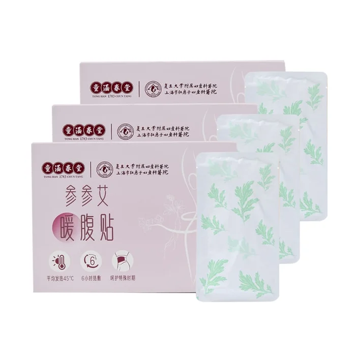 Red House – Ginseng Ai Warm Abdominal Patch for Women's Palace Warmth and Cold dispelling Health Preservation (5 tablets