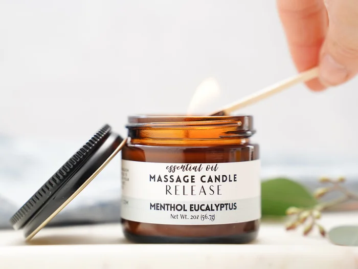Release Massage Oil Candle – Menthol Eucalyptus Cinnamon