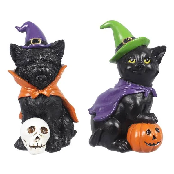 Resin Cat in Costume Decor 2 Assorted