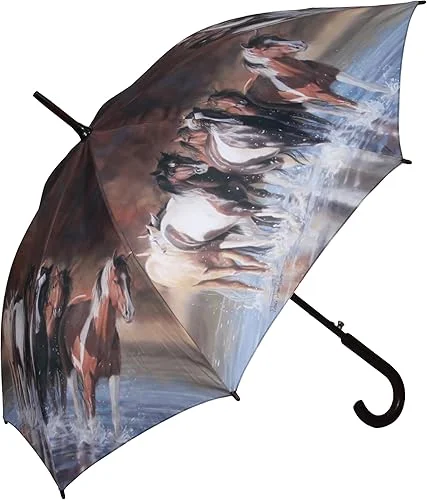 Rivers Edge Products Automatic Umbrella, Windproof Umbrella for Work or Car, Travel Umbrella for Golf, Hunting, or Fishing
