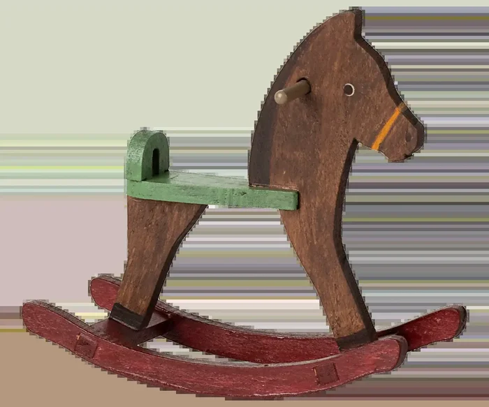 Rocking horse, Mouse – Dark brown