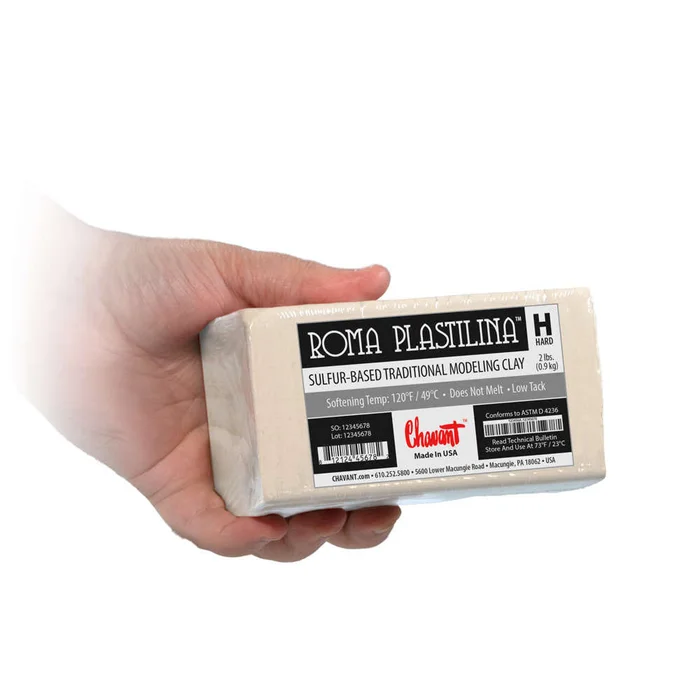 ROMA #4 White Plastilina 2lb