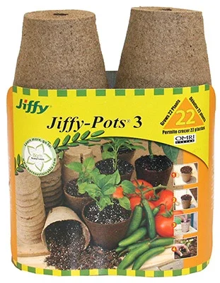Round Peat Pot, 3 In., 22-pk.
