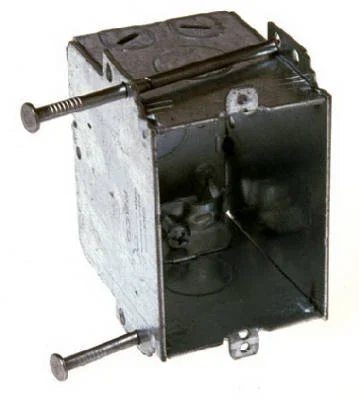 S Bracket Switch Box With Nails, 3 X 2-7/8 In. Deep