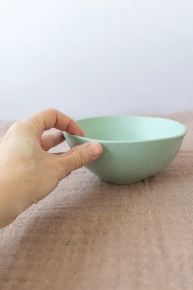 Sage Green Wheat Straw Bowl, 5.9″