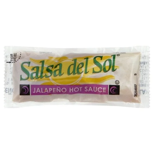 Salsa Del Sol Jalapeno Hot Sauce Single Serve-9.688 lb.-1/Case