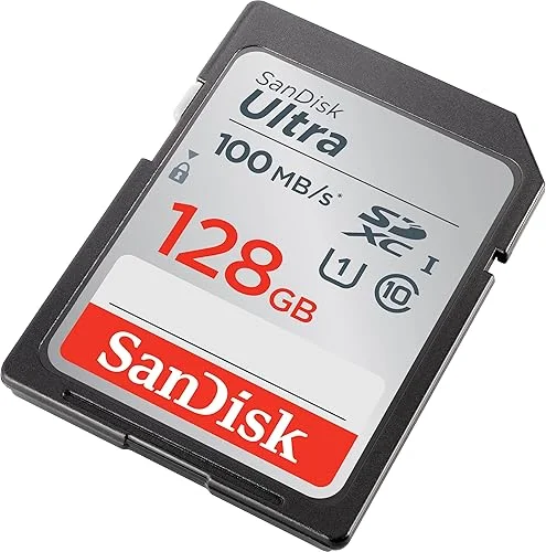 SanDisk 128GB Ultra SDXC UHS-I Memory Card – 120MB/s, C10, U1, Full HD, SD Card – SDSDUN4-128G-GN6IN [Older Version]