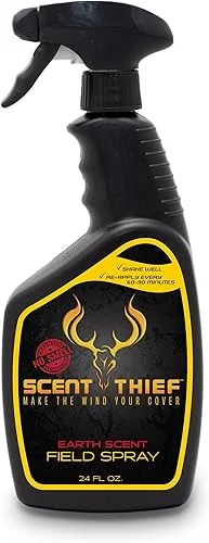 Scent Thief Deer Hunting Accessories – Field Hunting Spray Deer Scent Remover, Acts As A Scent Blocker and Eliminates Animal's Ability to Smell