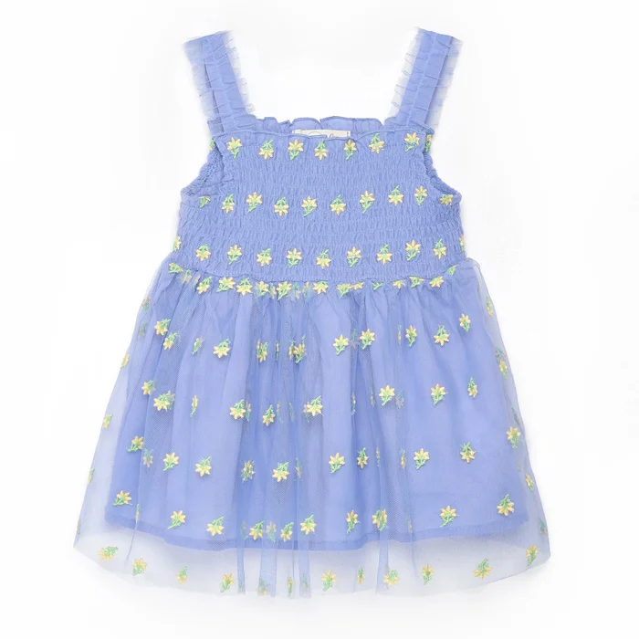 Schiffli Floral Baby Dress