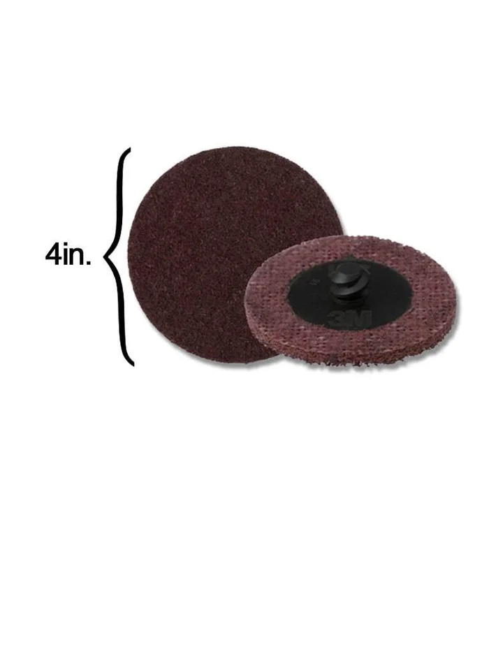 Scotch-Brite™ Roloc™ Surface Conditioning Disc 4″ TR Medium Maroon (10 Pack)