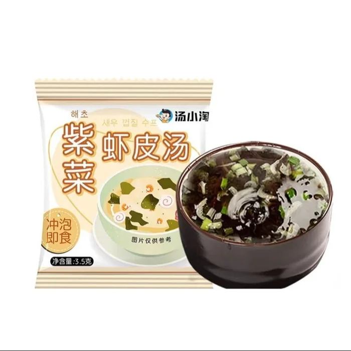 Seaweed and shrimp skin soup 10 packs *1 bag