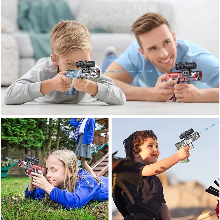 Semi-Automatic Water Gel Beads Toy Gun with 10,000 Beads