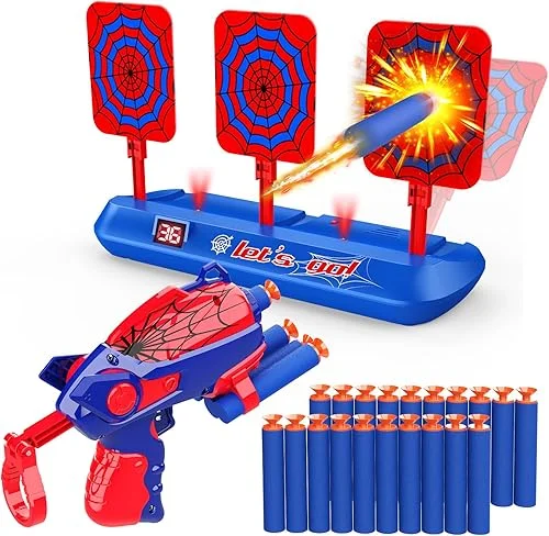 Shooting Toys for 3-12 Year Old Boys,Shooting Targets for Guns Toys for Ages 5-7 4-6 6-8 Outdoor Game Garden Toys Family Fun for Birthday Halloween Xmas Easter Gifts for 3-12 Year Old Boys Kids