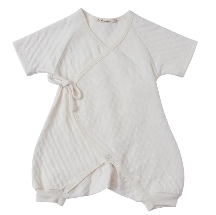 Short/ SLV Kimono Onesie w/LeggingsEcru 6-9