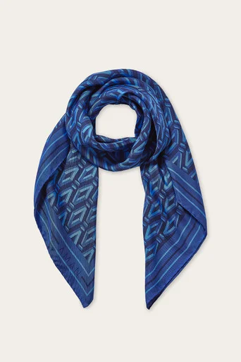 Silk Foulard – Blue