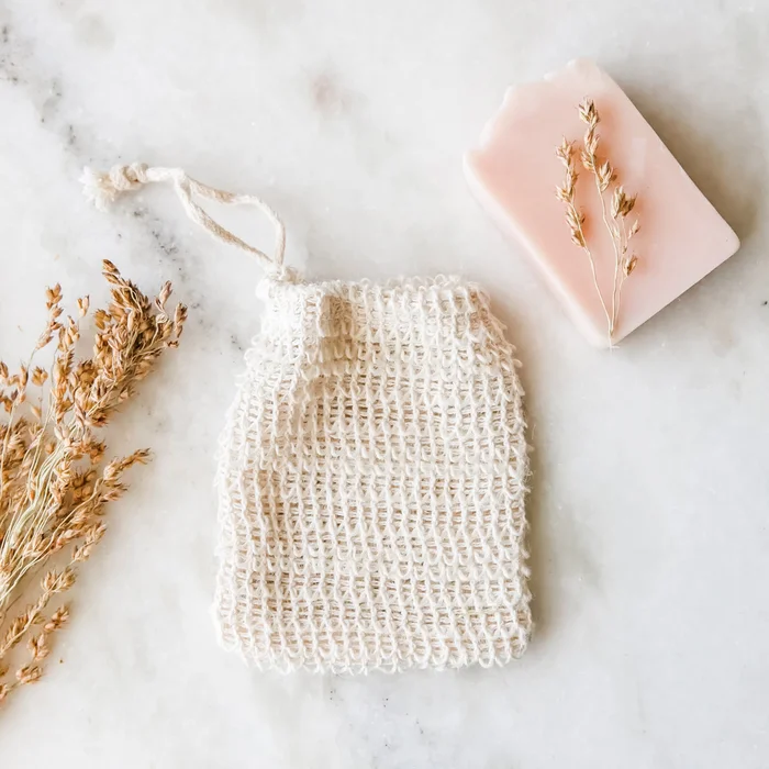 Sisal Soap Saver Bag—Exfoliating Soap Pouch