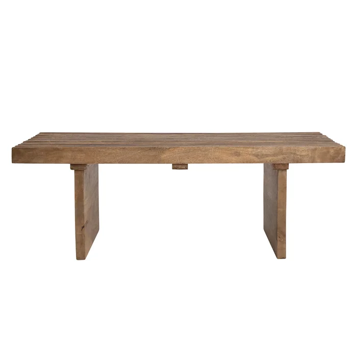 Slatted Wood Coffee Table – 46.0″L x 20.0″W x 16.0″H