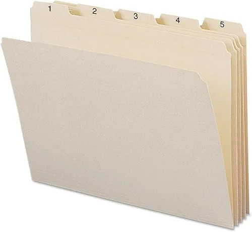 Smead Indexed File Folders, Daily, 1/5-Cut Tab, Assorted Positions, Indexed 1-31, Letter, Manila, 1 Set of 31 (11769)