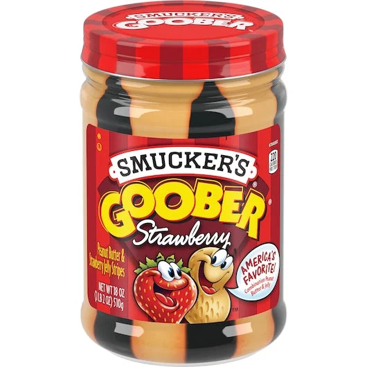 Smucker’s Goober Strawberry Jelly And Peanut Butter-18 oz.-12/Case