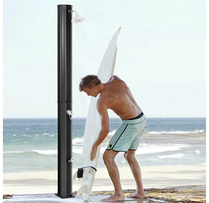 Solar Heating Outdoor Shower, 9.3-Gallon, 7.2-Foot