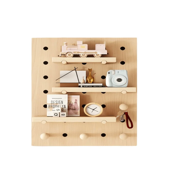 Solid wood perforated board 1