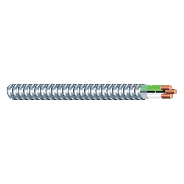 Southwire Armorlite 68579222 Armored Cable, 14 AWG Cable, 2 -Conductor, 50 ft L, Copper Conductor