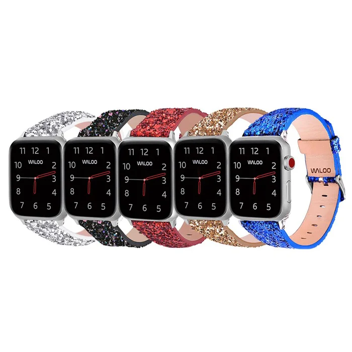 Sparkly Leather Apple Watch Band