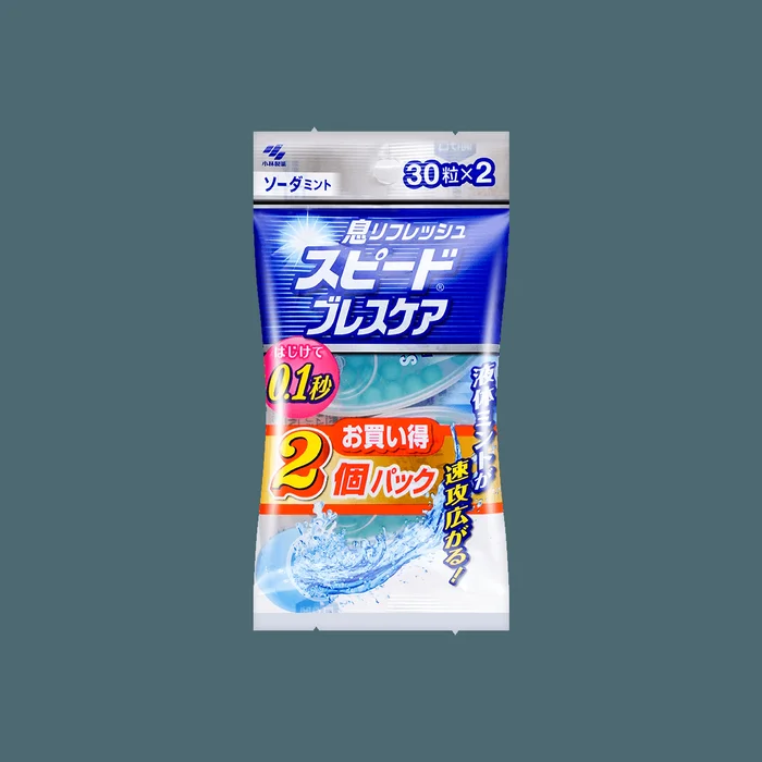 Speed Chewable Breath Care, Soda Mint, 30 Tablets x 2 Pack *Odor Control