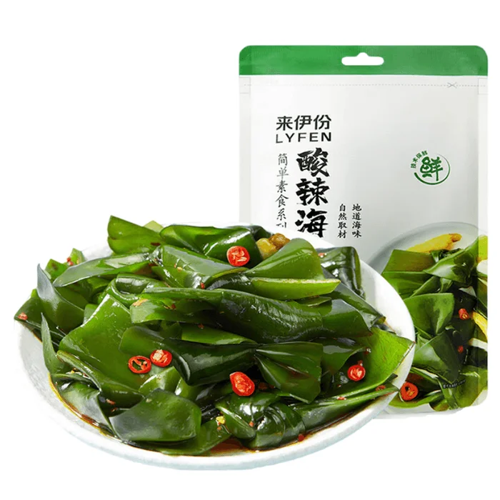 Spicy and Sour Seaweed Knots Ready-to-Eat Vegetarian Seafood Flavor Great with Rice Snack 175g