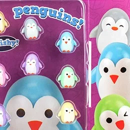 Squishy Penguin Pencil Toppers 1″Capsules