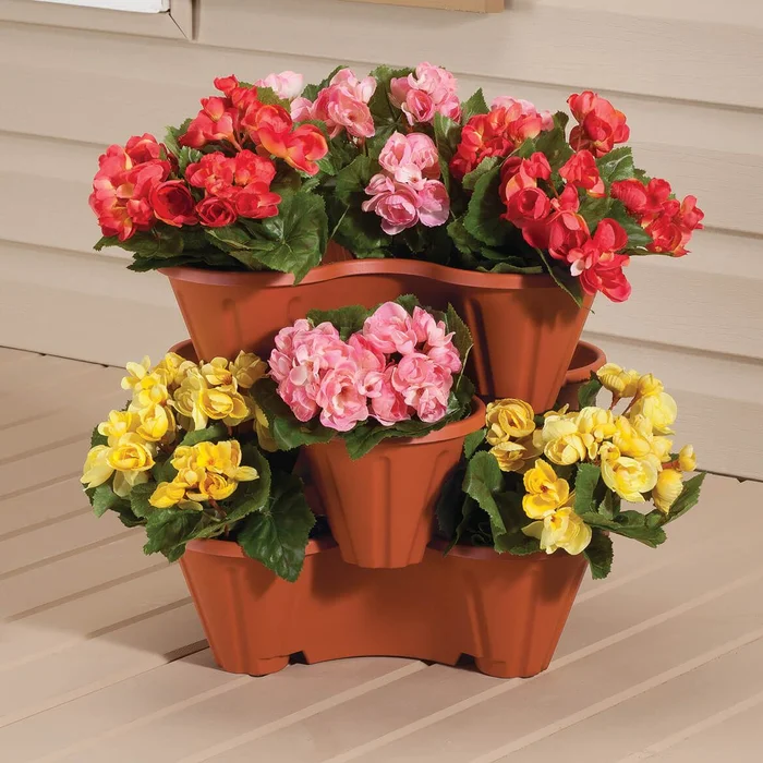 Stackable Planters, Set of 3