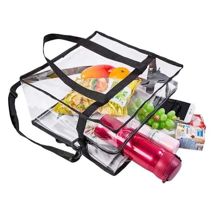 Stadium Approved Clear Tote Bag with Straps